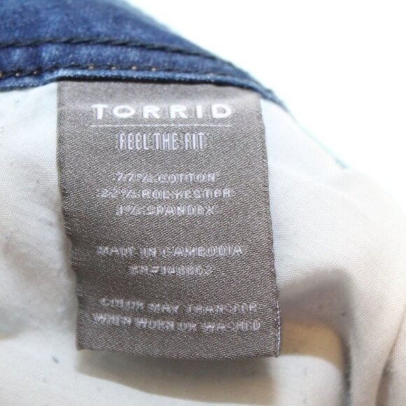 NWT Torrid Luxe Slim Boot Jeans Light Wash Super Stretch Plus Size 26 H13549 - Picture 7 of 12